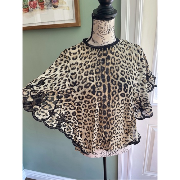 NWOT Generation Love Flowy Cheetah Print Blouse - Picture 2 of 6